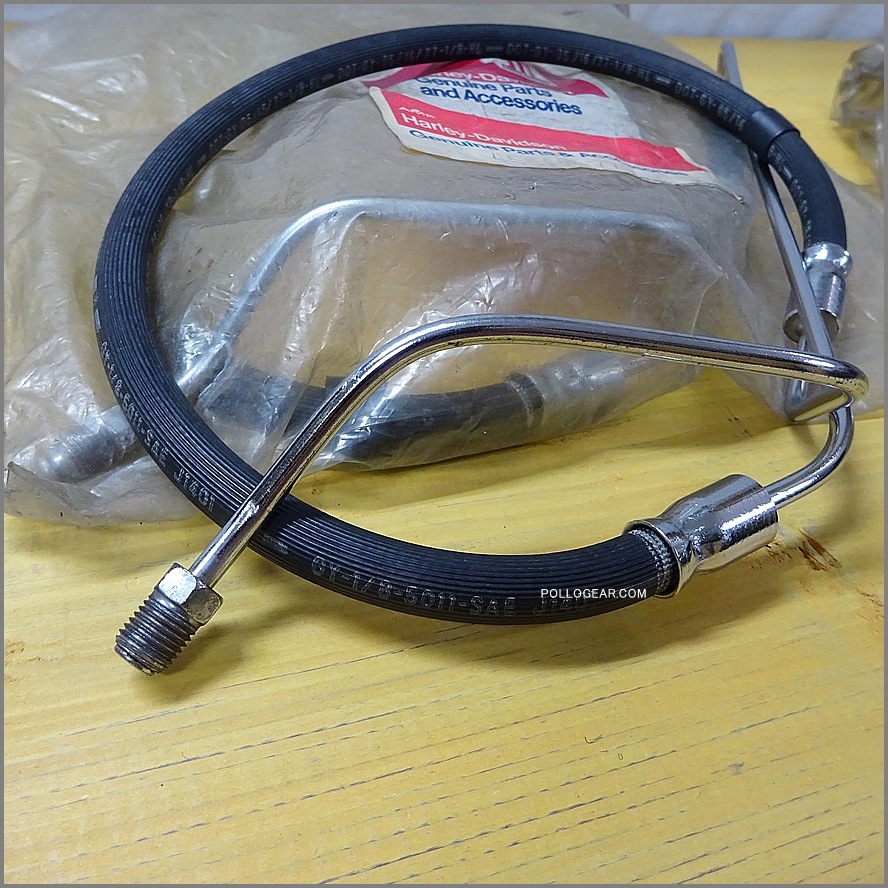 AMF デッドストック ハーレー純正 NOS ブレーキホース 1974-77 FX ショベル XL アイアン 45519-77 45521-74A 三角キャリパー  