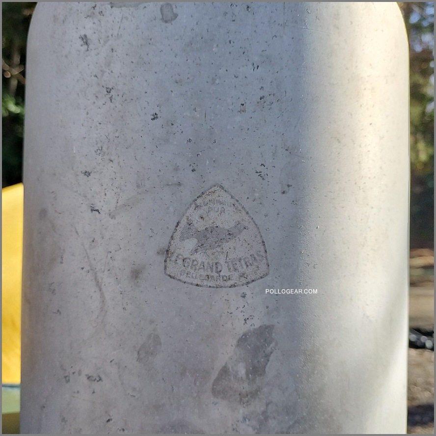 60’s LE GRAND TETRAS<BR>14リットル ウォータージャグ<BR>Vintage Water Jug<BR>グランテトラ フランス製<BR>スーパービッグテトラ アルミジャグ コルクキャップ