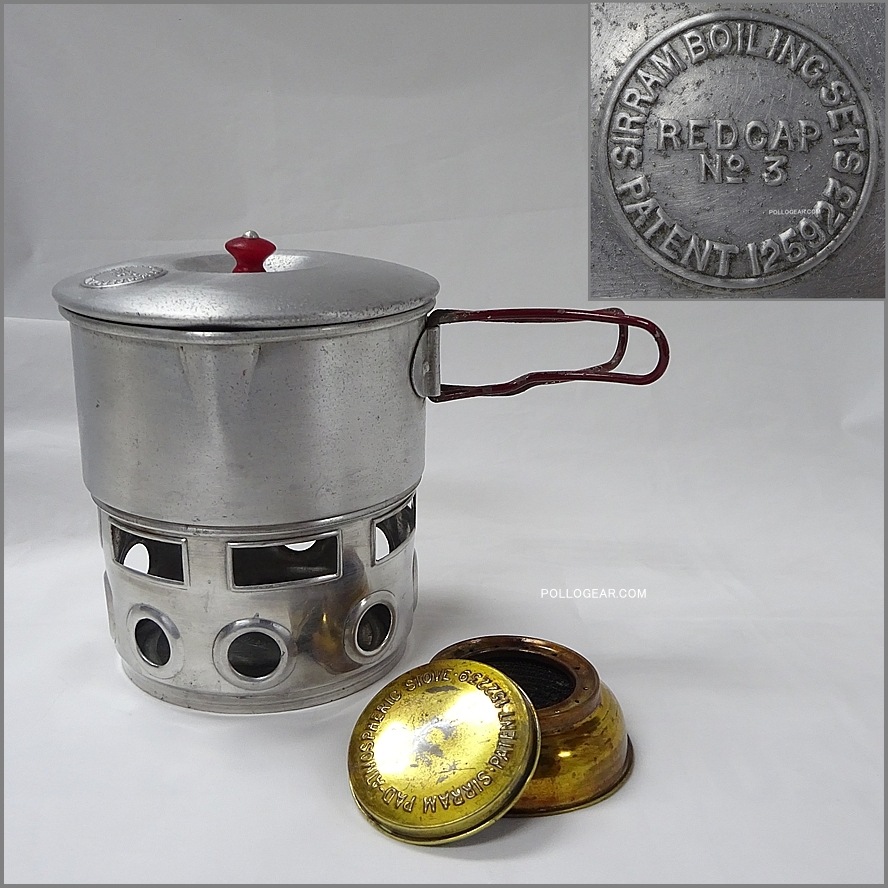 1950年代 SIRRAM №3<BR>RED CAP　1パイントCup<BR>MADE IN ENGLAND<BR>シラム BOILLING SET アルスト