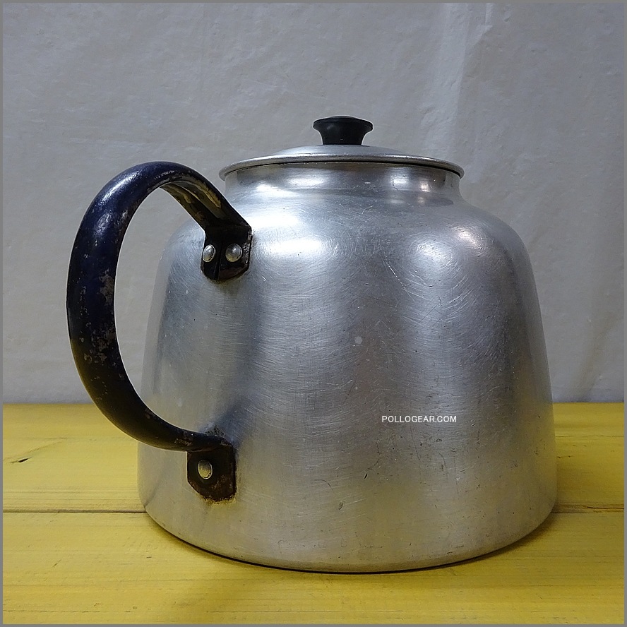1940年代 ホットン ブルドッグ<BR>VINTAGE KETTLE 4.0L<BR>イングランド製 BIGケトル<BR>ダブルハンドル ビンテージケトル HOTTON BULL DOG BRAND