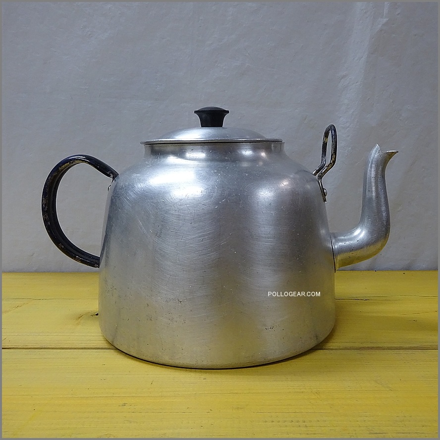 1940年代 ホットン ブルドッグ<BR>VINTAGE KETTLE 4.0L<BR>イングランド製 BIGケトル<BR>ダブルハンドル ビンテージケトル HOTTON BULL DOG BRAND