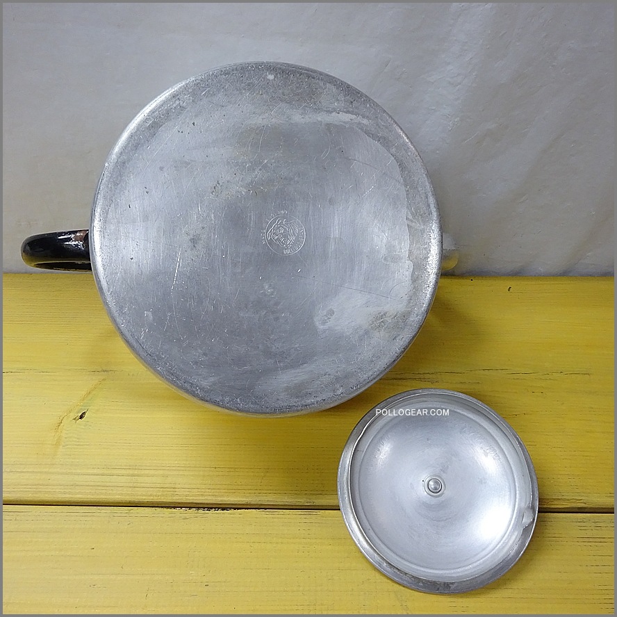 1940年代 ホットン ブルドッグ<BR>VINTAGE KETTLE 4.0L<BR>イングランド製 BIGケトル<BR>ダブルハンドル ビンテージケトル HOTTON BULL DOG BRAND