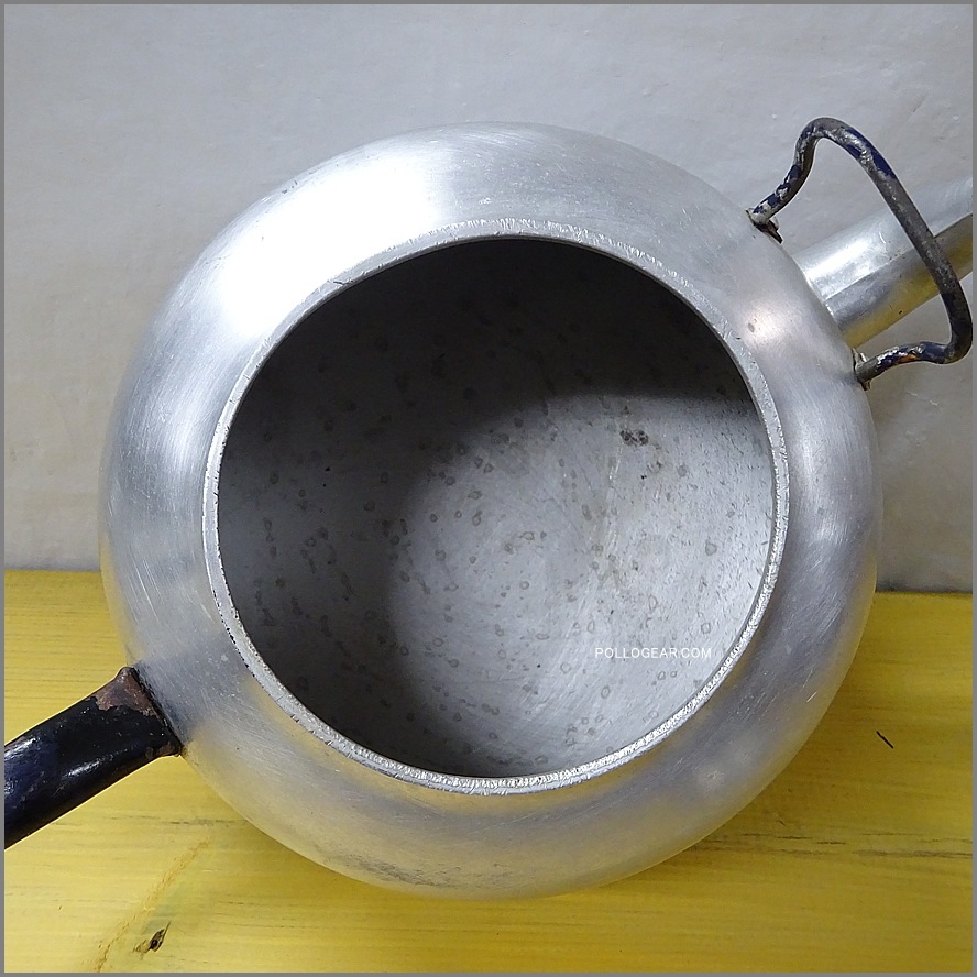 1940年代 ホットン ブルドッグ<BR>VINTAGE KETTLE 4.0L<BR>イングランド製 BIGケトル<BR>ダブルハンドル ビンテージケトル HOTTON BULL DOG BRAND