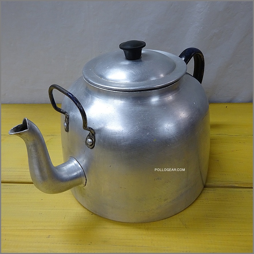1940年代 ホットン ブルドッグ<BR>VINTAGE KETTLE 4.0L<BR>イングランド製 BIGケトル<BR>ダブルハンドル ビンテージケトル HOTTON BULL DOG BRAND