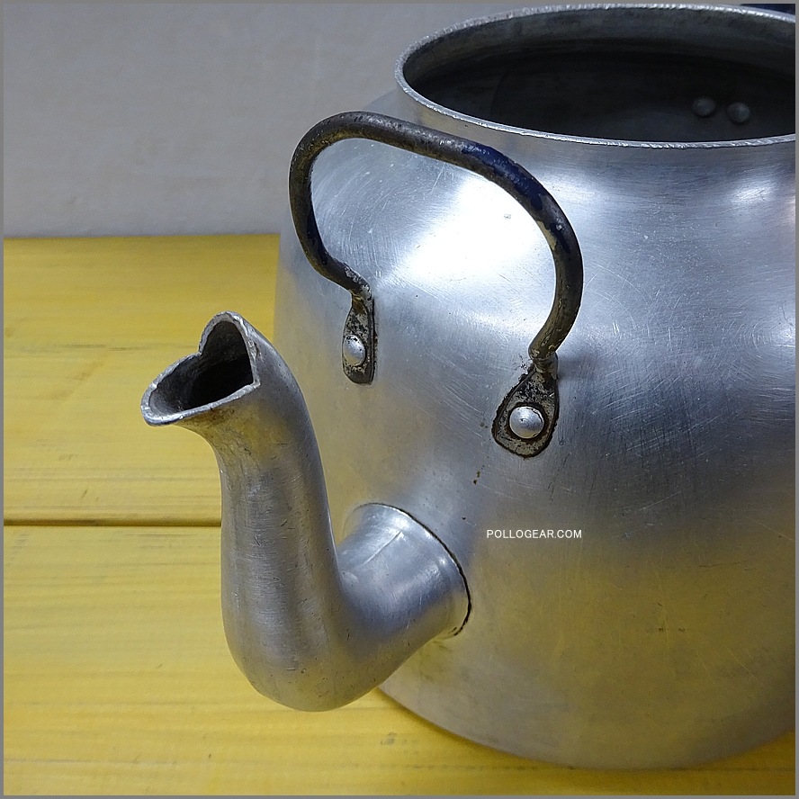 1940年代 ホットン ブルドッグ<BR>VINTAGE KETTLE 4.0L<BR>イングランド製 BIGケトル<BR>ダブルハンドル ビンテージケトル HOTTON BULL DOG BRAND