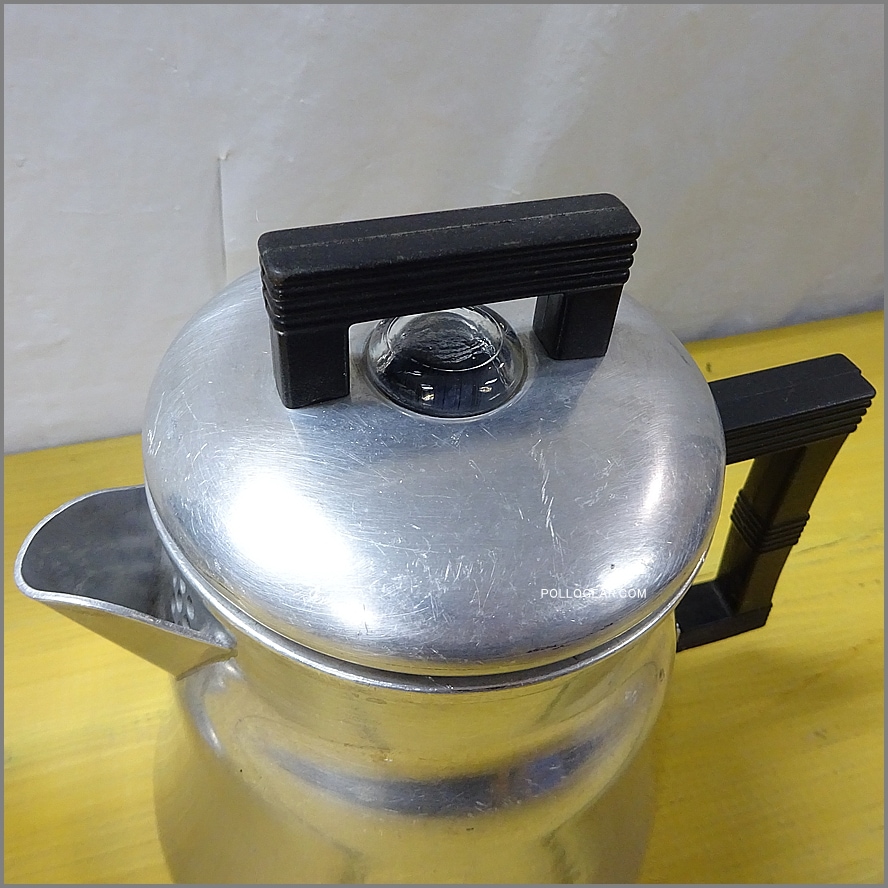 1950年代 WEAR-EVER USA<BR>3006 VINTAGE パーコレーター<BR>PERCOLATOR COFFEE POT<BR>コーヒーメーカー アメリカ製<BR>ウエアエバー キャンプコーヒー