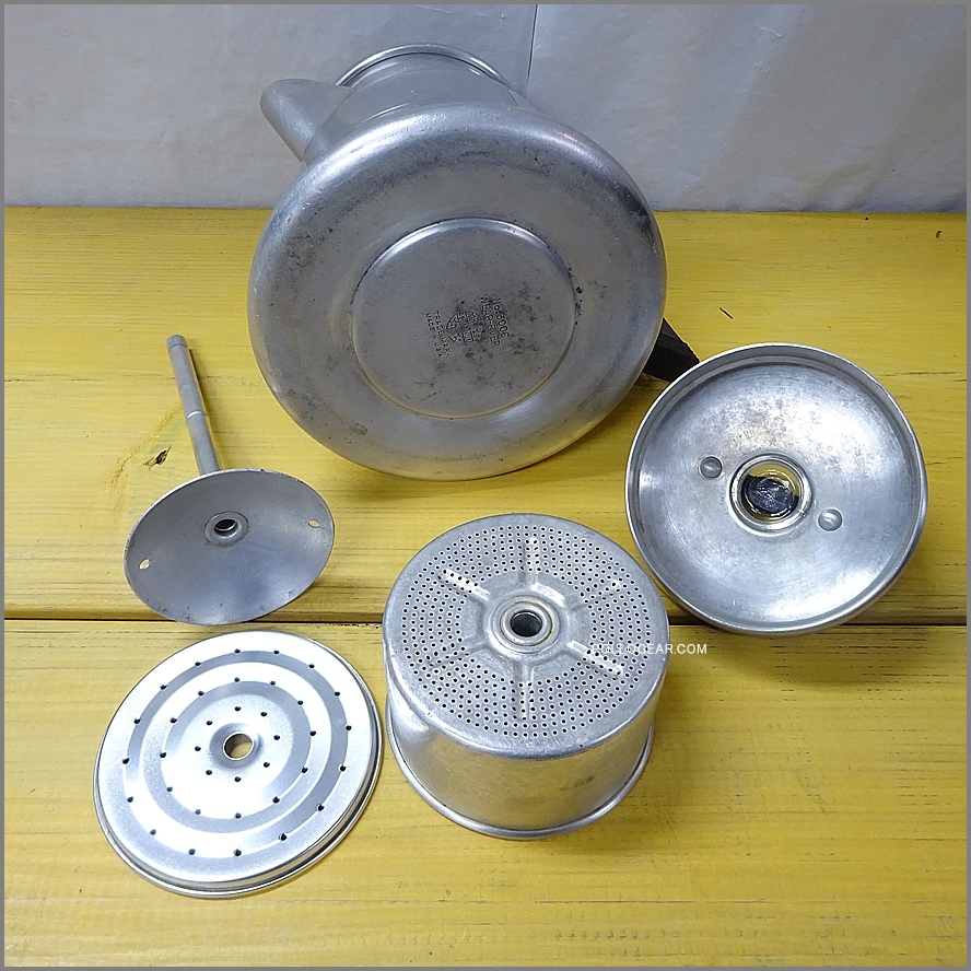 1950年代 WEAR-EVER USA<BR>3006 VINTAGE パーコレーター<BR>PERCOLATOR COFFEE POT<BR>コーヒーメーカー アメリカ製<BR>ウエアエバー キャンプコーヒー