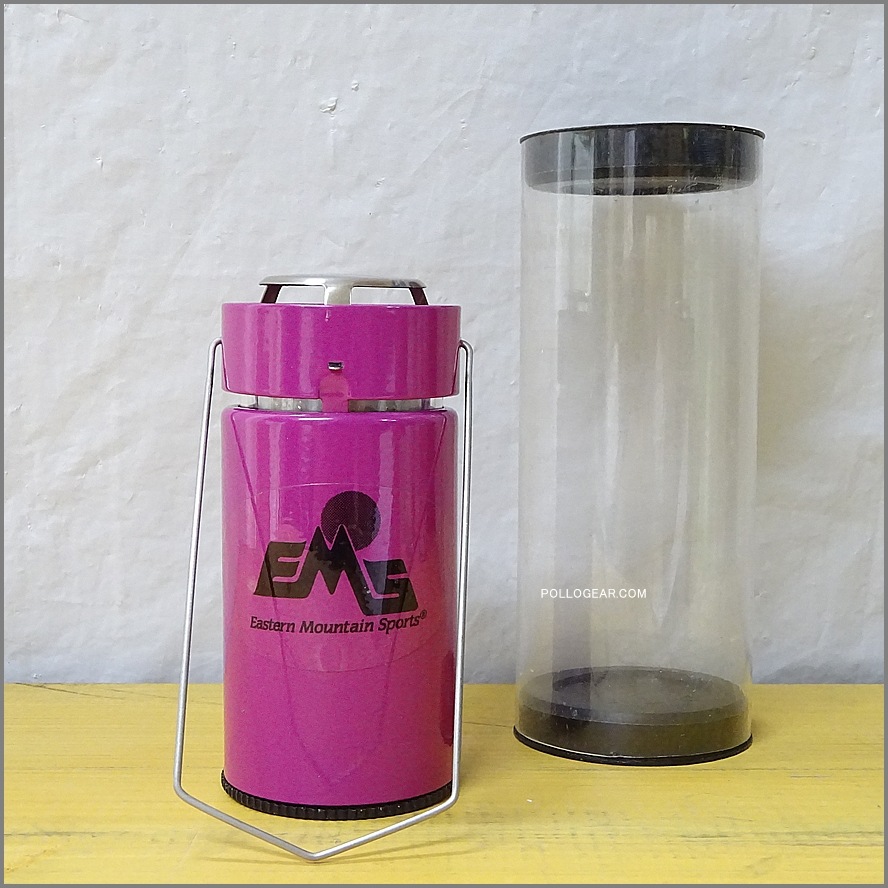 1980年代 EMS 三角ハンドル<BR>Vintage キャンドルランタン<BR>Eastern Mountain Sports × UCO<BR>MADE IN USA パープル ケース付き