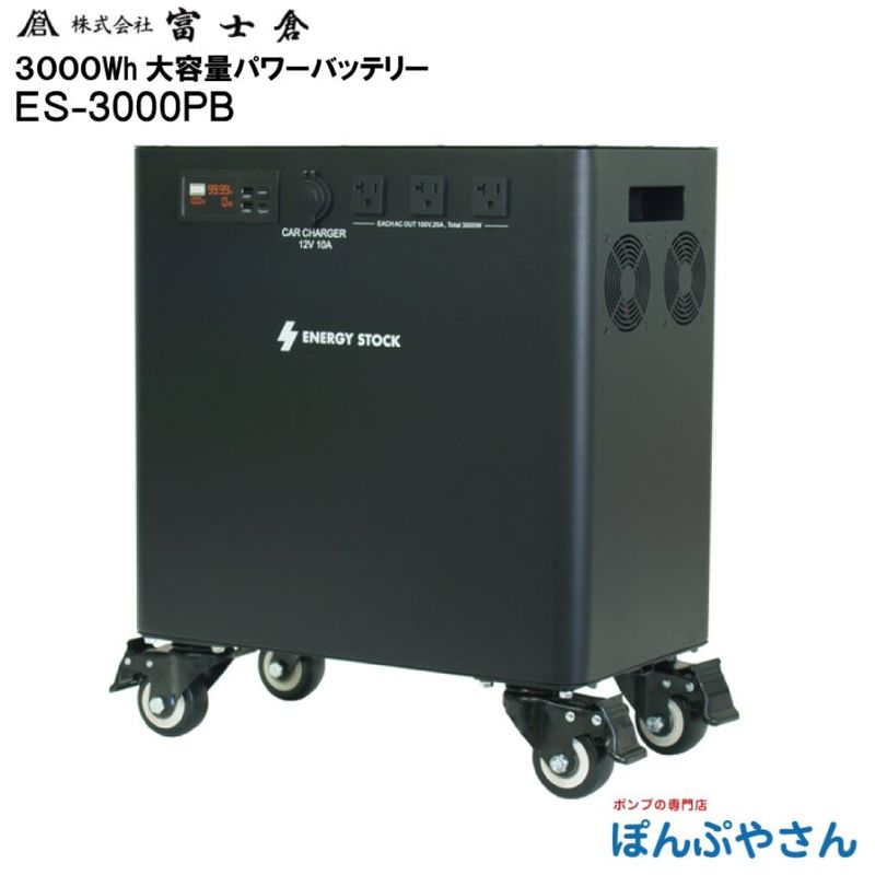 �ڥ᡼����ľ���ʡ�ES-3000PB 3000Wh ������ �ѥ �Хåƥ꡼ �Ÿ� ������� �ٻ��� �ե����� fujikura  ȯ�ŵ� ���Ŵ� ������ �����ȥɥ� �ҳ� �쥸�㡼 ES3000PB