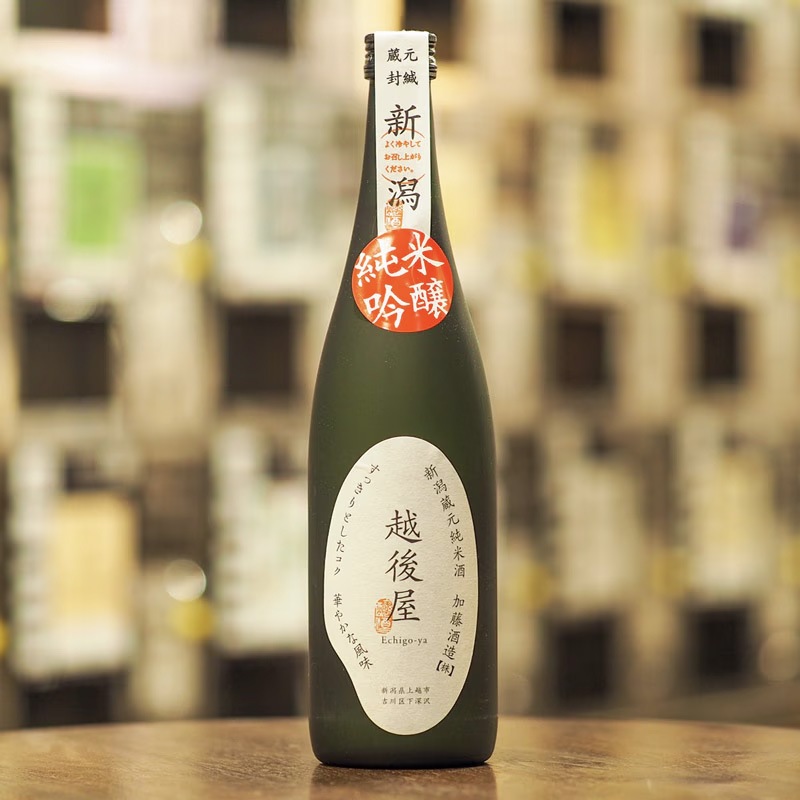 【ギフト】越後屋 米ラベル 純米吟醸 720ml & 酒チョコレートブラウニー 雪國れんが 6個入 ギフト箱付