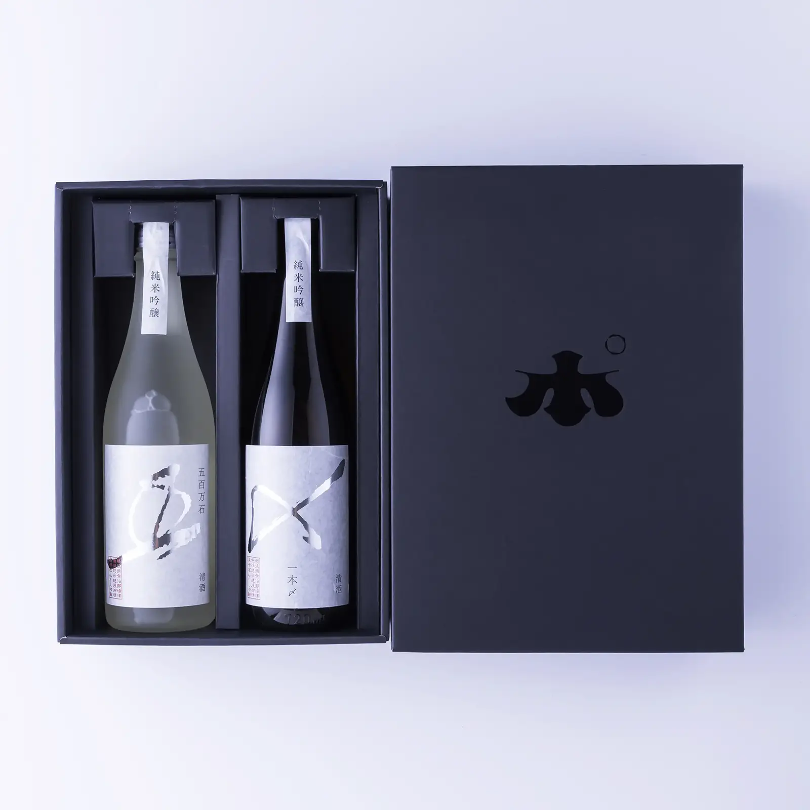 【ぽんしゅ館限定】ぽんしゅ館オリジナル酒飲み比べギフトセット（一本〆 純米吟醸 720ml & 五百万石 純米吟醸 720ml）