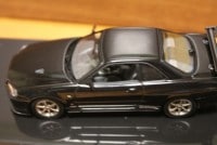 オートアート 1/43 スカイライン GT-R R34 V-SPEC ブラック 57334|日産|ミニカー