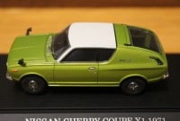 EBBRO 1/43 日産 チェリー クーペX1 1971 グリーン/ホワイト 506|日産|ミニカー