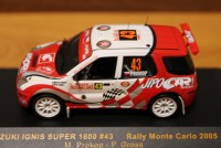 IXO 1/43 スズキ イグニス Super 1600 モンテカルロ・ラリー2005 ＃43 RAM 233|スズキ|ミニカー その2