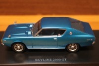 DISM1/43 KGC110 ケンメリスカイライン HT 2000GT ブルーメタリック 80429|日産|ミニカー