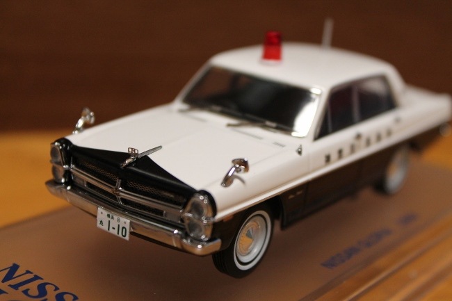 レトロ パトカー ミニカー 約30cm サイレン付き レトロ パトカー