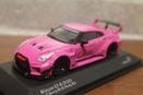 ソリド1/43　日産　GT-R　R35　LBシルエット　ピンク　S4311210