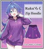 VTuberRakuͤǥRaku Zip Hoodie