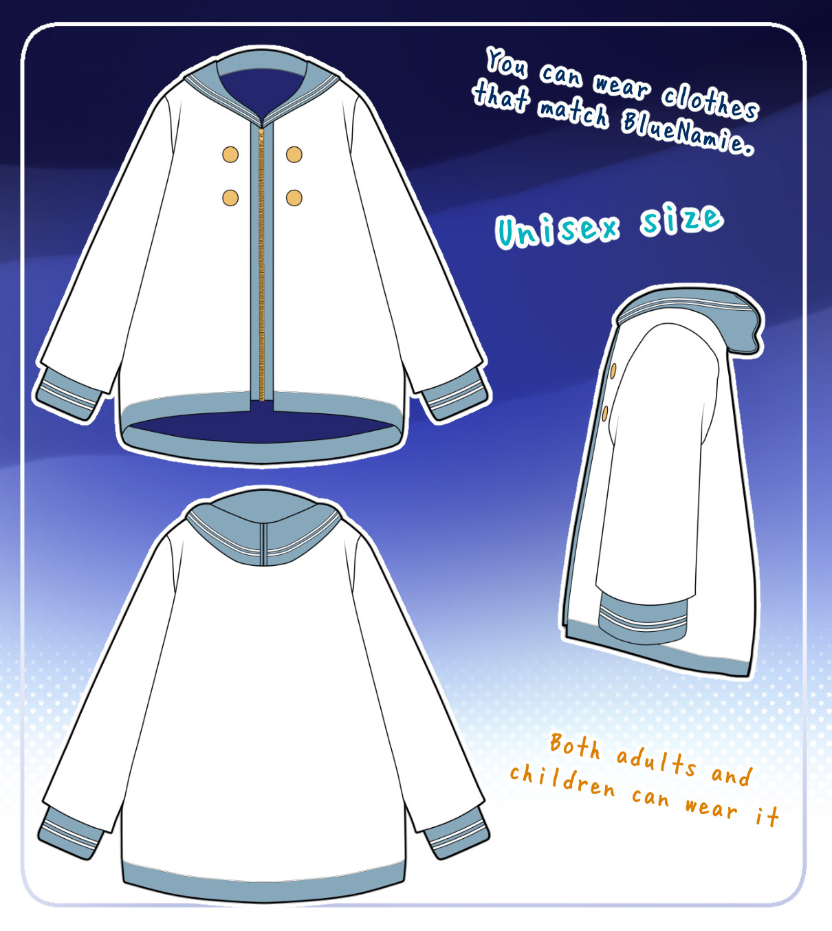 VTuberBlueNamieͤǥBlueNamie Costume