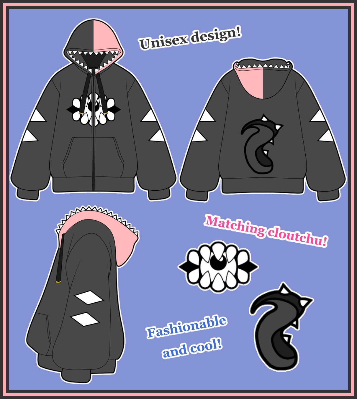 VTubercloutchuͤǥcloutchu Zip Hoodie