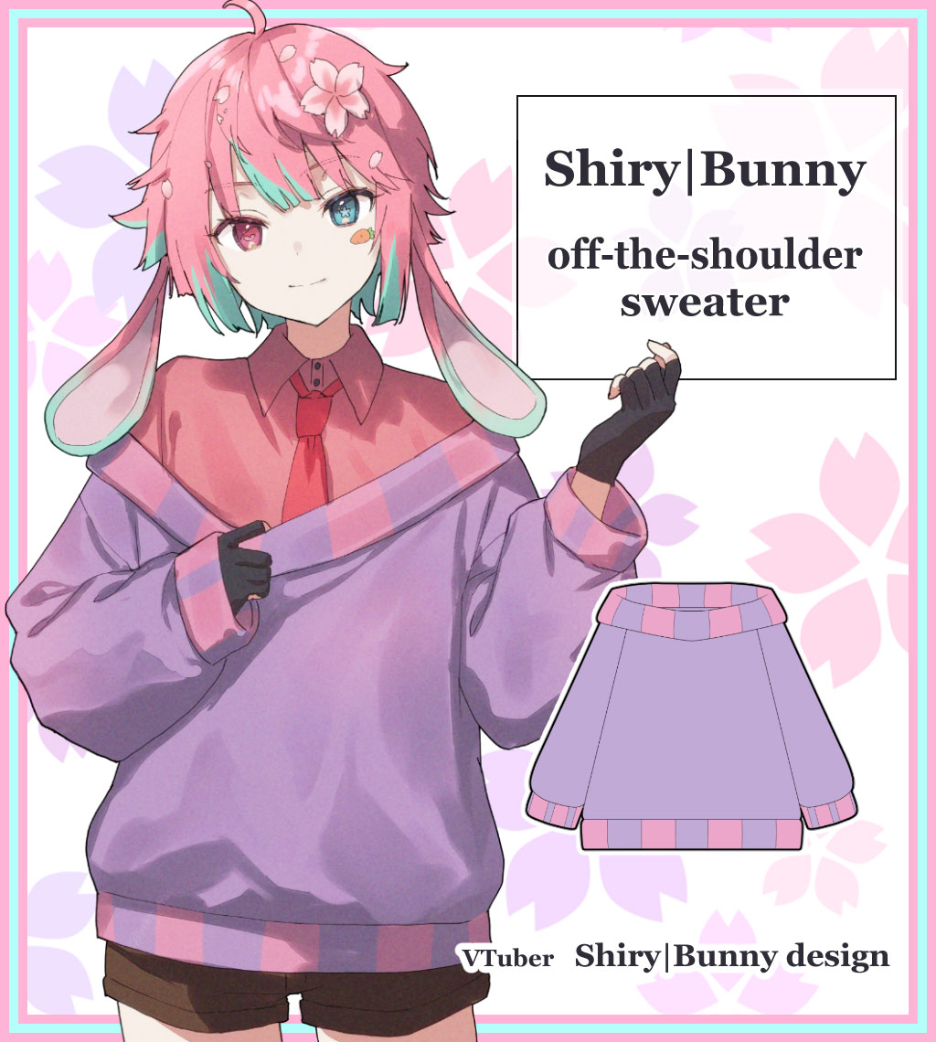 VTuberShiryͤǥShiry off-the-shoulder sweater