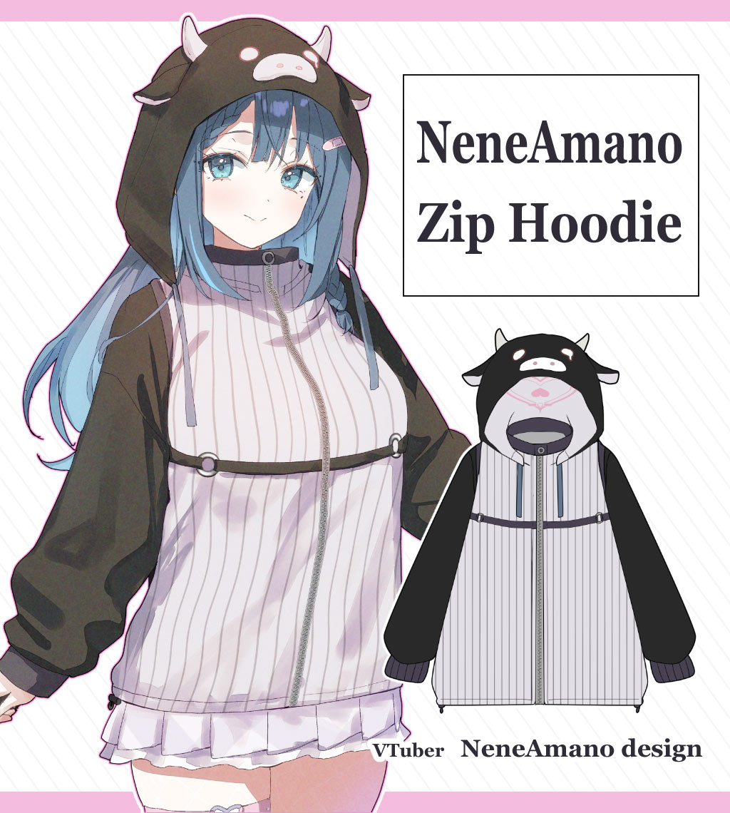 VTuber��Nene-Amano���ǥ������Nene-Amano ZipHoodie��