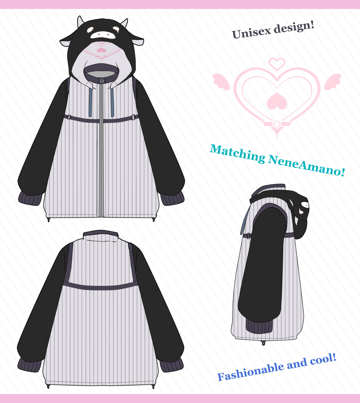 VTuber��Nene-Amano���ǥ������Nene-Amano ZipHoodie��