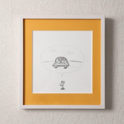 【額装画】『ねみちゃんとねずみくん』17ページより