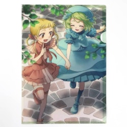 らくだい魔女　Ａ４クリアファイル　Ｂ　フウカ＆カリン