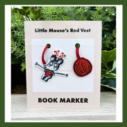 ねずみくんのチョッキ　刺繍ブックマ―カー　ねみちゃん