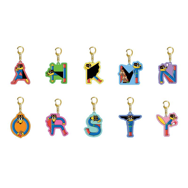 イニシャルアクリルキーホルダー H（ゾロリ）kodo-mall(こどもーる