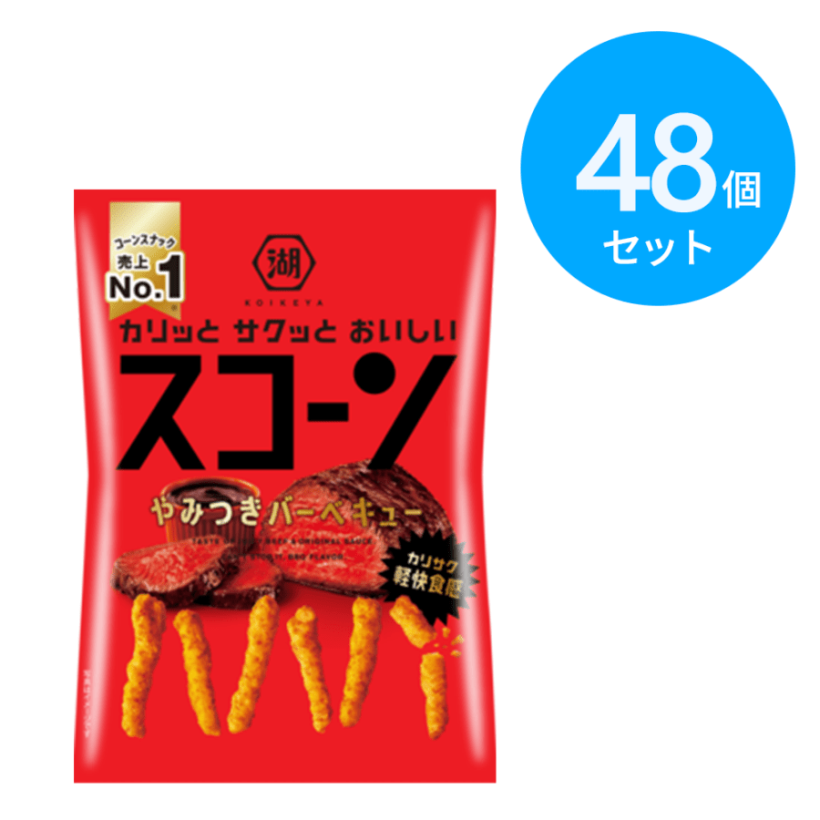 湖池屋 スコーン やみつきバーベキュー 73g 48個