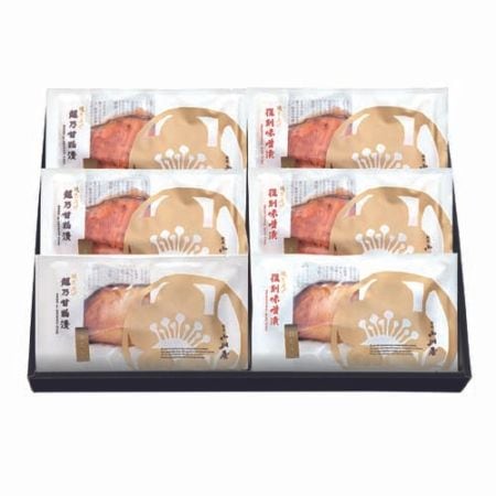 小川屋 焼き上げ味くらべ BE5 <化粧箱付> 焼き上げ越乃甘粕漬 さけ×2袋 焼き上げ越乃甘粕漬 銀だら×1袋 焼き上げ復刻味噌漬 さけ×2袋 焼き上げ復刻味噌漬 銀だら×1袋