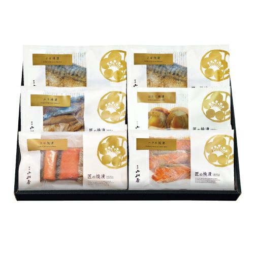 匠の焼漬 ZA5 <化粧箱付> さけ×1袋 ハラス×1袋 ぶり×1袋 さば×2袋 ほたて×1袋