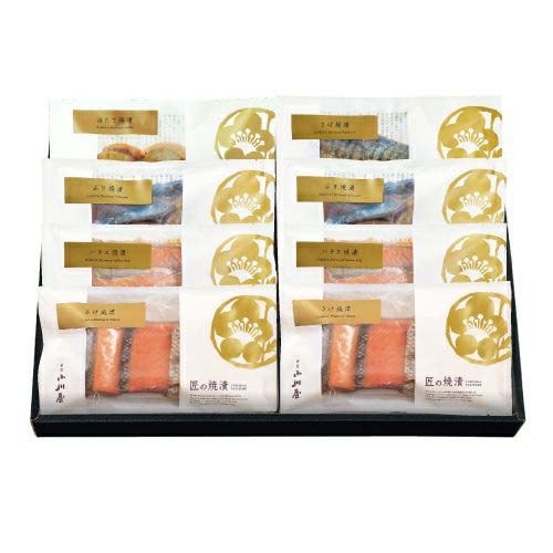 匠の焼漬 ZF8 <化粧箱付> さけ×2袋 ハラス×2袋 ぶり×2袋 さば×1袋 ほたて×1袋