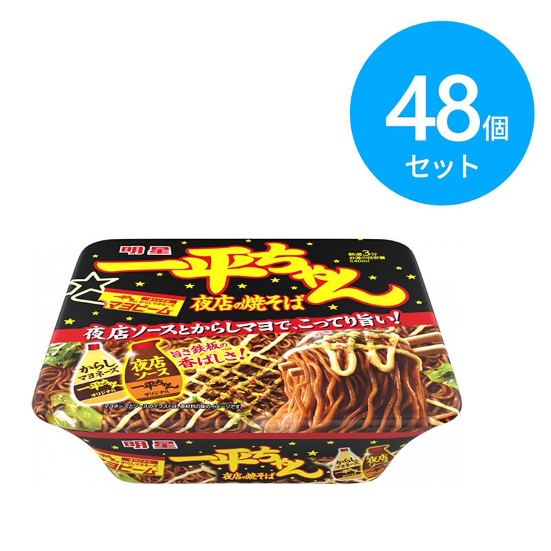 明星 一平ちゃん 夜店の焼そば 48個