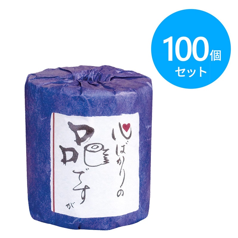 林製紙 トイレットペーパー 心ばかりの品ですが ダブル 100個 