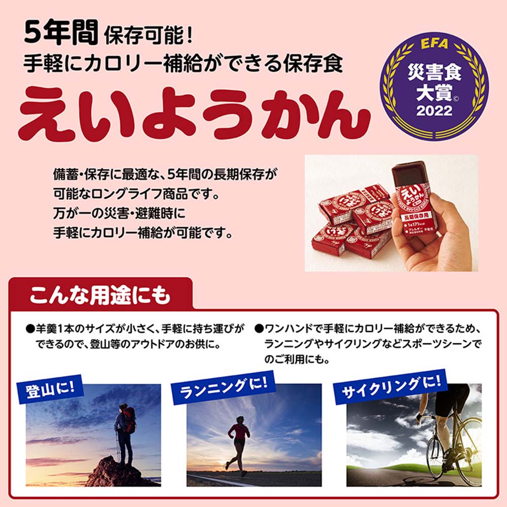 焼きそば(テストタイプ)　井村屋 えいようかん ５本入り 20箱セット 井村屋 えいようかん 5本×20箱