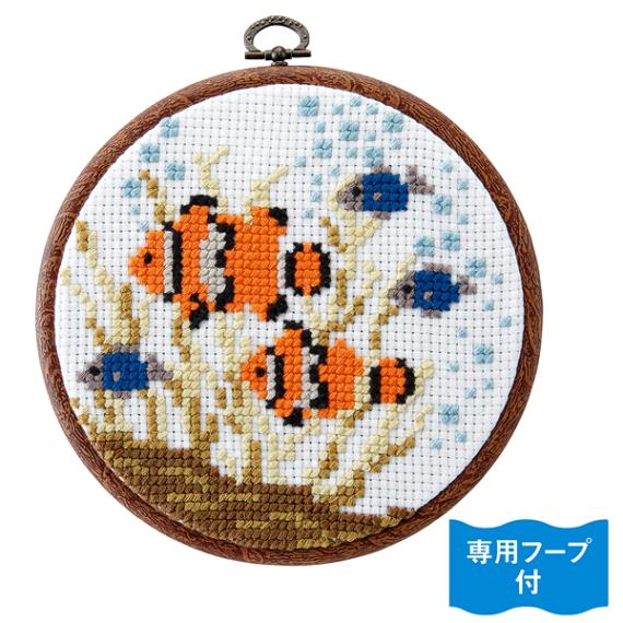 オリンパス クロスステッチ 刺繍キット クローバーと洋ナシの2点