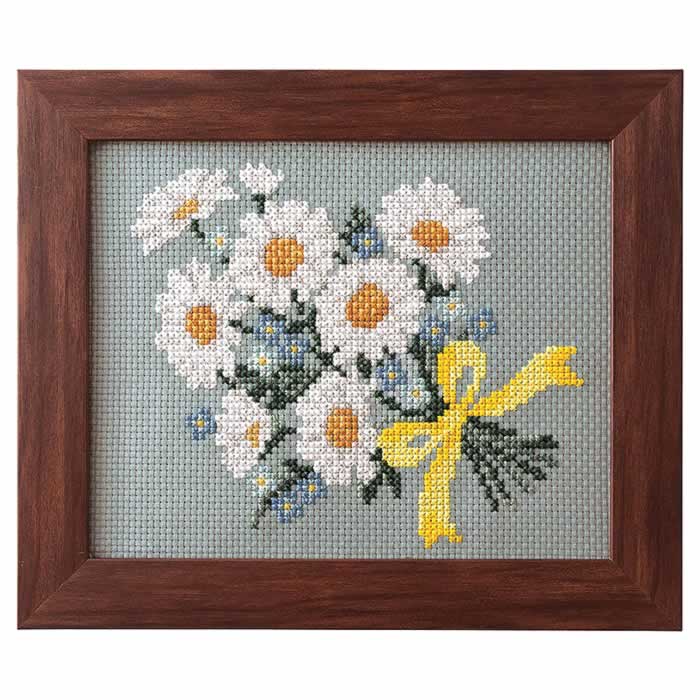 douxbleu yarra クロスステッチ刺繍　セットアップ　ホワイト　美品 メール便可 マリヤオリジナルクロスステッチ刺繍セット 干支「うさぎ