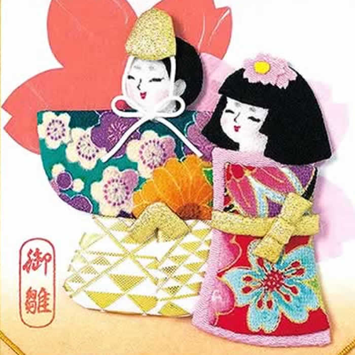 パナミ 送料無料 お雛様 手作りキット おひな様 押し絵キット たち雛