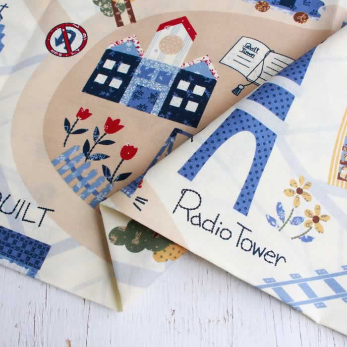 若山雅子American Country 23thパネル生地30ピンクdesigned byMasako