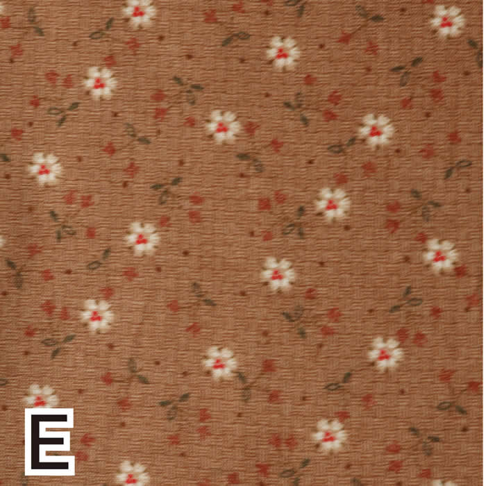 パッチワーク 生地（布）カントリーハウス（バスケット小花柄