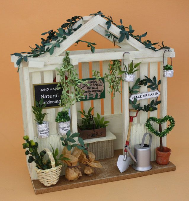 ビリー☘️ミニチュア☘️フラワーバスケット ドールハウス 手付きバスケット横長 | ミニチュアパーツ | ビリーの手作り