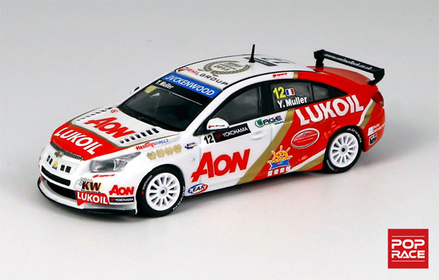 1/64 【台座付限定版】Chervolet Cruze WTCC No.12 WTCC 2013 Yvan Muller (Macau Livery) シボレー・クルーズ