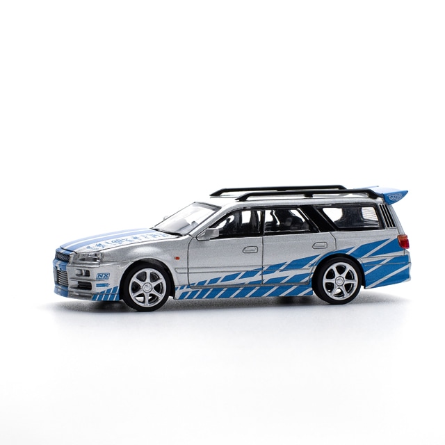 1/64 STAGEA BLUE/SILVER 日産ステージア ブルー/シルバー