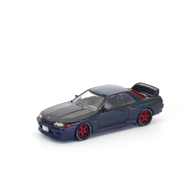 1/64 SKYLINE GT-R V8 DRIFT (HAKOSUKA) DARK CHROME | Nissan