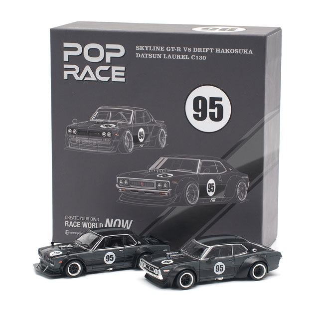 1/64 LAUREL C130 TCS2025 1/64 SKYLINE GT-R V8 DRIFT