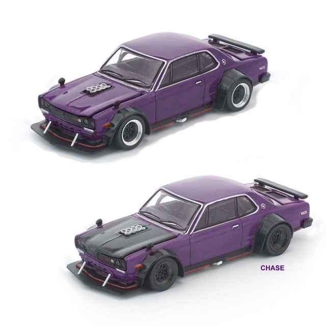 ミニカー poprace POP RACE x Enigma 1/64 パンデム 280ZX パープル Pandem Purple
