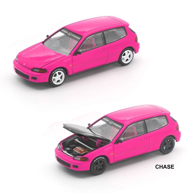 POP RACE x Enigma 1/64 HONDA CIVIC EG6 - PINK ホンダ シビック EG6 ピンク 《予約2026年12月以降》